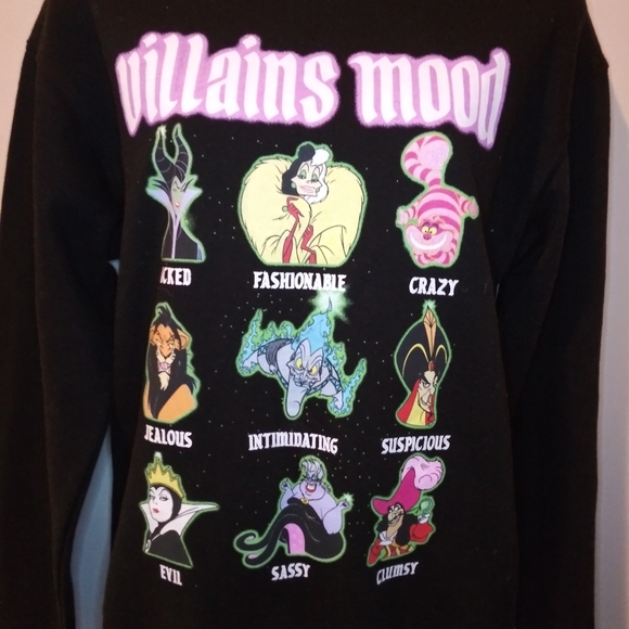 Disney Villains & Their "Moods" Sweatshirt - Picture 4 of 9